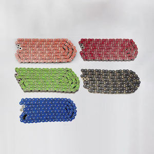 <span class=keywords><strong>Cadena</strong></span> de motocicleta de titanio 520 420 428 428H 520 <span class=keywords><strong>Cadena</strong></span> de motocicleta con piñón al por mayor - Product Image 4