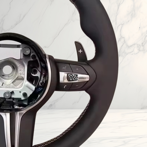 <span class=keywords><strong>Volant</strong></span> de performance en cuir pleine fleur personnalisé, <span class=keywords><strong>prix</strong></span> d'usine, en stock, compatible avec BMW F10 F20 F30 E90 E60 M3 M5 - Product Image 3