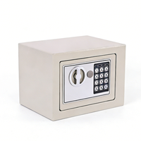 Coffre-fort à code pour petit hôtel/gastonnière, coffre-fort pour documents confidentiels, double sécurité par clé et code, antivol, 230x170x170mm