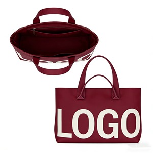 Sacs fourre-tout personnalisés imprimés tendance pour femmes, sacs d'expédition roses pour femmes, sacs fourre-tout en toile personnalisés de couleurs variées, cadeau pour femme - Product Image 1