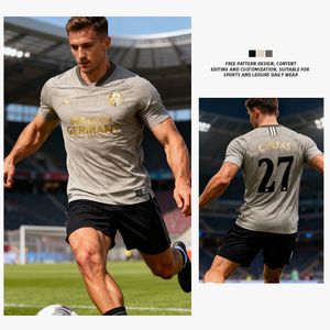 Maglie da Calcio Personalizzate OEM in Poliestere di Alta Qualità con Design Retrò e Taglio Diviso per Uomo - Product Image 2