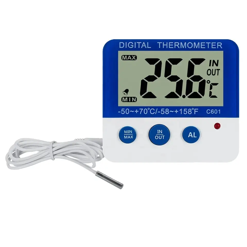 Max Min Digitale Koelkast Vriezer Koelkast Thermometer Voor In -Out Laboratorium Thermometer