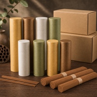 Bâtons d'encens naturels au bois de santal, tube de 200g pour parfumer la maison