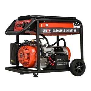 Bison fornece gerador a gasolina 220V para a espera, gerador de emergência 5Kw 5Kva 15Hp 3 frases de partida remota