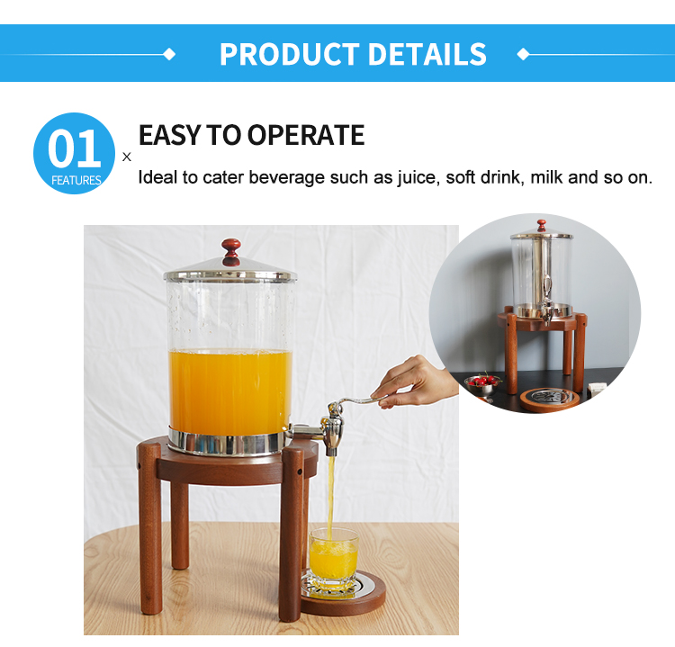 Customizid party carbonated drink sleek commercial beverage dispenser gallon acrylic cold soda coffee alcohol beverage dispenser