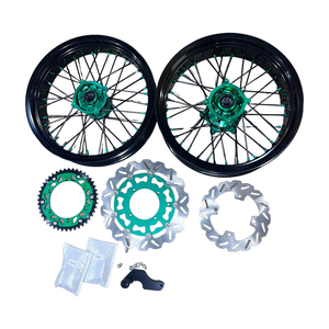 오토바이 17인치 슈퍼모토 SM 알로이 휠 림 세트 스즈키 DRZ400 호환 - Product Image 5