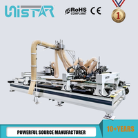 Machine de découpe à quatre côtés pour portes en bois massif, machine à bois CNC automatique, scie à bords pour panneaux en bois