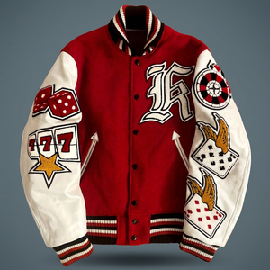 Chaquetas Varsity Personalizables de Alta Calidad para Hombre, Fabricadas por OEM, 100% Lana, Transpirables, Resistentes al Viento, con Estampado Puff, Bordado y Parches - Product Image 3