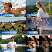 Appareil photo numérique 4K avec autofocus, anti-vibration, zoom 16x, prise de vue en continu, time-lapse, caméra de vlogging, reflex numérique