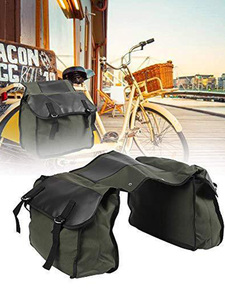 Sacoche de Selle de <span class=keywords><strong>Vélo</strong></span> Imperméable Grande Capacité en Toile pour Moto et VTT – Idéale pour le Transport Extérieur - Product Image 5