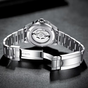 Montre mécanique automatique de luxe Drioshipping, haut de gamme, NH35, Japon, entièrement en acier inoxydable, verre, mode, affaires, montre-bracelet, boîte - Product Image 6