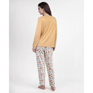 Personnalisable Disney Mujer Pijama Manga Larga Calentito Con Personalizado Leopard Y Cartoon Patrón Elástico Y Transpirable Para Usar En Casa O - Product Image 3