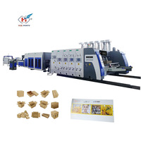 Caja de cartón para impresora, máquina cortadora automática, línea de producción de caja de cartón, troqueladora, carpeta, serie