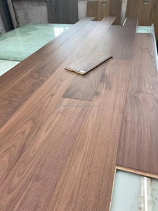 3 Mm Top Nằm Tự Nhiên Óc Chó Gỗ Cứng Sàn Tay Scraed Bề Mặt Màu Đen Óc Chó Thiết Kế Sàn Gỗ - Product Image 6