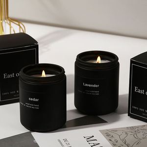 Velas Aromáticas de Lujo en Frasco Negro, Hechas a Mano, con Cera de Soya, Orgánicas, Ecológicas, con Aceites Esenciales Naturales, de Larga Duración - Product Image 2