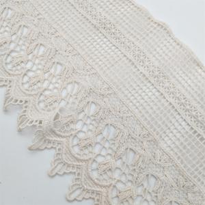 Adorno de encaje vintage festoneado de guipur de algodón hermoso de 15cm para costura y manualidades - Product Image 5