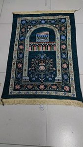 Alfombra de Oración Floral de Chenilla Gruesa Personalizada al por Mayor, Alfombra de Adoración Islámica Musulmana Suave y Acolchada para Niños, Lavable y Portátil - Product Image 5