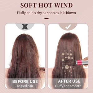 Ensemble de peignes à cheveux Dsp Professional 4 en 1, peigne multifonctionnel pour lisser et boucler les cheveux, pour usage domestique, peigne à air chaud, doux pour les cheveux - Product Image 4