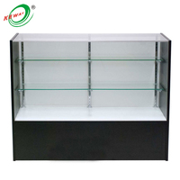 Vitrine en verre de 6 pieds avec éclairage à LED et verre haute clarté pour bijouterie