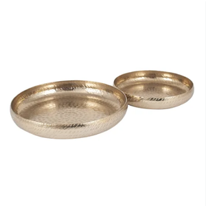 Piédestal Royal Fruits Bowl Design fait à la main Poli Fruit Servant des collations Servant un bol décoratif en métal - Product Image 2