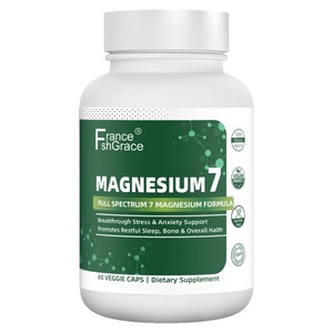 Suplementos de Marca Privada, Extractos de Magnesio para Apoyar el Sueño, la Salud Muscular y del Corazón con Vitamina Magnesio, 60 Cápsulas - Product Image 1