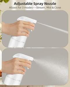 Flacon pulvérisateur pour cheveux en verre ambré rectangulaire personnalisé <span class=keywords><strong>de</strong></span> 500 ml avec logo imprimé en sérigraphie, pompe pulvérisatrice, emballage en boîte <span class=keywords><strong>vide</strong></span> - Product Image 4