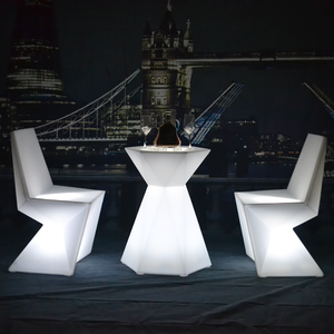 Waterproof LED <strong>Round</strong> <strong>Tables</strong> <strong>and</strong> Whimsical Multicolor <strong>Bar</strong> <strong>Stool</strong> for Outdoor Parties Hotel/Mall Decor Whimsical LED <strong>Bar</strong> Furniture - Product Image 2