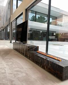 <span class=keywords><strong>Chimenea</strong></span> eléctrica de agua interior de estilo italiano contemporáneo, <span class=keywords><strong>Cassette</strong></span> inserto de negro, <span class=keywords><strong>chimenea</strong></span> de vapor de llama LED, decoración para sala de estar - Product Image 3