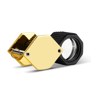 Luxury 10x <strong>Diamond</strong> <strong>Loupe</strong> with <strong>20.5mm</strong> Triplet Lens Rubber Grip and Leather Case Gems Viewing Tool for Appraisal Professionals - Product Image 6