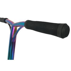 Guidon de scooter de stunt professionnel en acier chromoly personnalisé, finition néochrome arc-en-ciel - Product Image 4