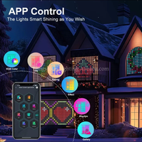 Bande lumineuse LED RGB à pixels, contrôlée par application, de haute qualité, adressable, pour la décoration de la maison intelligente, éclairage de Noël