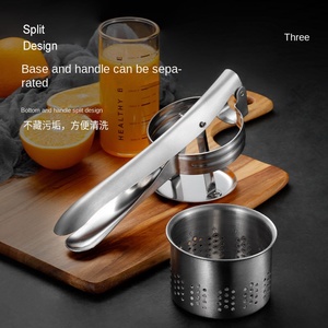 Pommes de terre Ricer acier inoxydable Masher pomme de terre fruits légumes bébé nourriture presse-agrumes presse outil de cuisine 3 disques de Ricing <span class=keywords><strong>passoire</strong></span> à légumes - Product Image 5
