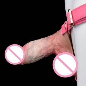 2026 Trending Realistic Triangular Base <b>Dildo</b> with Leather Belt Roleplay Pleasure Wearable <b>Dildo</b> Harness for Couple Fetish Toys - Product Image 3