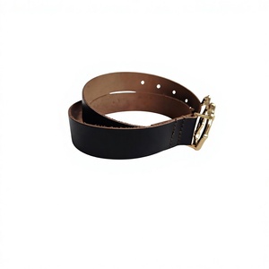Vintage Style Eco-Friendly Cowhide Leather Pin Buckle Belt Steel Customizable Length Width 3D Design Square <b>Snake</b> Western Solid - Product Image 6