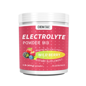 Poudre d'électrolytes OEM <span class=keywords><strong>sans</strong></span> <span class=keywords><strong>sucre</strong></span> ni glucides, mélange de boisson électrolytique cétogène - Poudre d'hydratation électrolytique au potassium et aux sels - Product Image 1