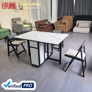 Phong Cách Hiện Đại Nhỏ Có Kích Thước Gấp Lưu Trữ Bàn Ăn Đặt Nhà Máy Trực Tiếp Đồ Nội Thất Nhà Cho Căn Hộ Sử Dụng Cho Khách Sạn - Product Image 3