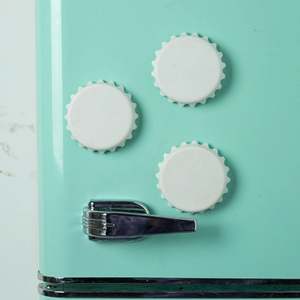 Personalized <b>Round</b> ABS Fridge Custom Shape Beer Cap Shape Magnetic Plastic Bottle Opener - Product Image 6