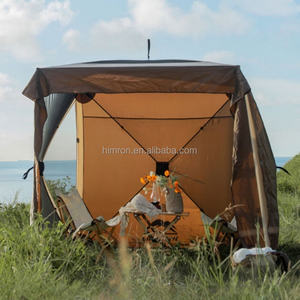 Carpa de Playa Cuadrada con Protección UV y Paredes de Malla Completa, con Cubierta Impermeable para Acampar y Disfrutar <span class=keywords><strong>del</strong></span> <span class=keywords><strong>Sol</strong></span>, Carpa de Playa con Protección Solar - Product Image 5