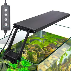 Clip cinese di buona qualità su piccola luce per acquario a led 12 pollici 30cm 14W illuminazione a led per acquario con timer per acquario