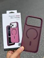 Coque Originale Mate pour iPhone 18 Pro Max, 17 Air, 16, 15, 14, 13, 12, 11 Pro Max Plus, Charge Magnétique Sans Fil, Protection Antichoc