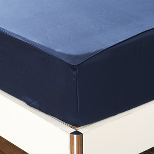 Housse de couette brodée en coton à longues fibres des années 100 Draps de lit bleus Ensemble de literie quatre pièces de luxe léger ODM/OEM - Product Image 2