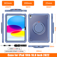 Housse de tablette robuste 2-en-1, mince et élégante, personnalisée pour iPad 10e génération 2022 10,9 pouces, compatible avec iPad Air 5/Air 4