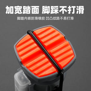 Pompe à pied en alliage d'aluminium personnalisée 120 Psi haute pression avec manomètre pour gonflage de pneus de vélo, vélo électrique et voiture - Product Image 5