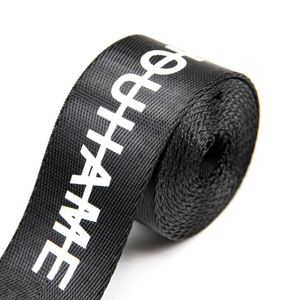 Custom Logo Printed Nylon Webbing Strap 38mm Woven Printing Strap High Gloss Embossed Webbing for Shoulder <b>Bag</b> <b>Camera</b> Guitar - Product Image 1