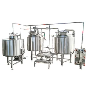 Sistema de cervejaria doméstica mini custo 100l 200l 300l Equipamento de fabricação de cerveja Equipamento de fabricação de cerveja
