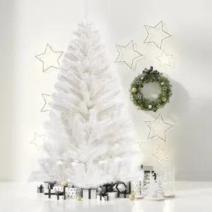 Giáng sinh nguồn cung cấp sang trọng tuyết trắng 4ft 5ft 6ft 7ft tùy chỉnh Nhân Tạo Trắng pvcchristmas cây