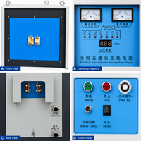 Four de chauffage à induction IGBT industriel pour la forge de billettes d'acier, barres plates, barres courtes et barres longues