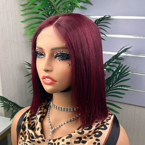 หมวกลูกไม้ด้านหน้าสไตล์ยุโรปและอเมริกาผมตรงผมมนุษย์ผมตรง - Product Image 1
