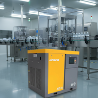Compresseur d'air industriel lubrifié à vis, faible bruit, 7,5 kW à 22 kW, 8 bars, 10 bars, 13 bars, moteur