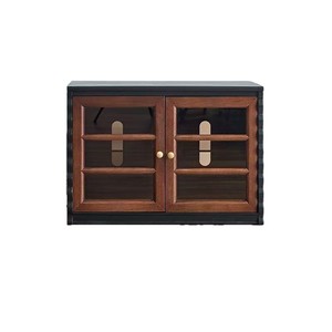 French Retro Tv Cabinet <b>Wall</b> Mounted Storage Cabinet Vintage Style Floor Standing Combination Checkerboard Design Living Room - Product Image 5